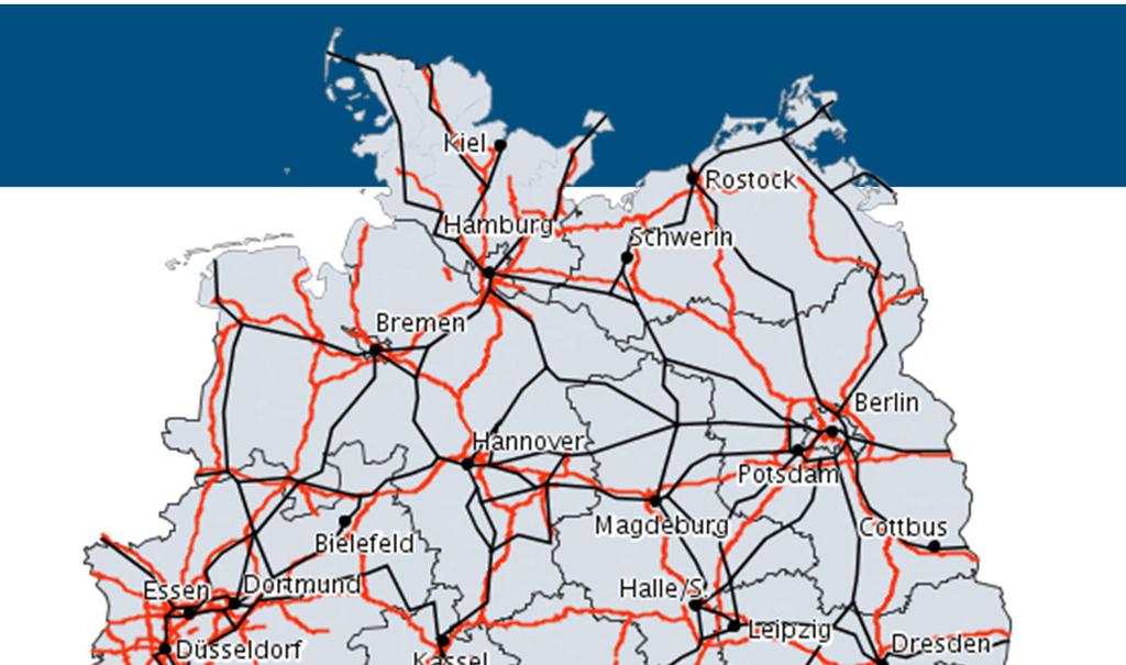 . German primary transport network