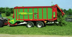 2 Focus on performance The market sector for high-performance silage trailers is facing increasing demands for higher efficiency to compete with self-propelled forage harvesters.