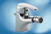 worktop 38mm 123mm CRS 48mm Max 290mm Min 210mm Max 290mm S565 CP MONOBLOC BASIN MIXER WITH POP UP WASTE CHROME Ware