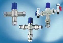 PEGLERTHERM IN-LINE MIXING VALVES 402H, 402U AND 402UA Peglertherm in-line mixing valves are designed to eliminate the risk of scalding and are suitable for use in a wide range of public, health