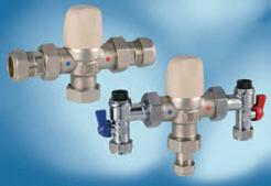 PEGLERTHERM IN-LINE MIXING VALVES 404 AND 404UA Peglertherm in-line mixing valves are designed to eliminate the risk of scalding and are suitable for use in a wide range of public, social housing,