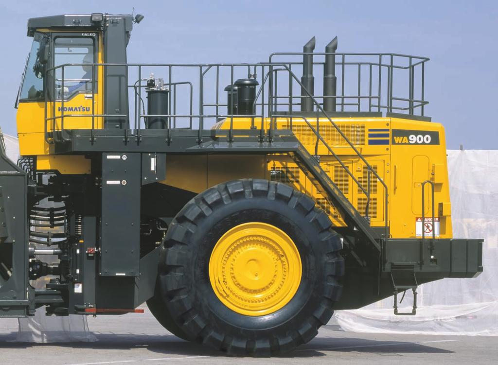 Reliability Reliable Komatsu designed and manufactured components Sturdy main frame Engine pre-lubrication system (Optional) Maintenance-free, fully hydraulic, wet disc brakes See page 6.
