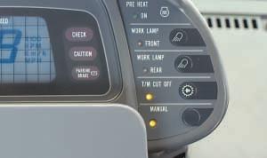 gear speed. Steering Wheel Type Tiltable Steering Column & One-glance Monitors The steering column can be easily tilt-adjusted to the most comfortable position with one lever.