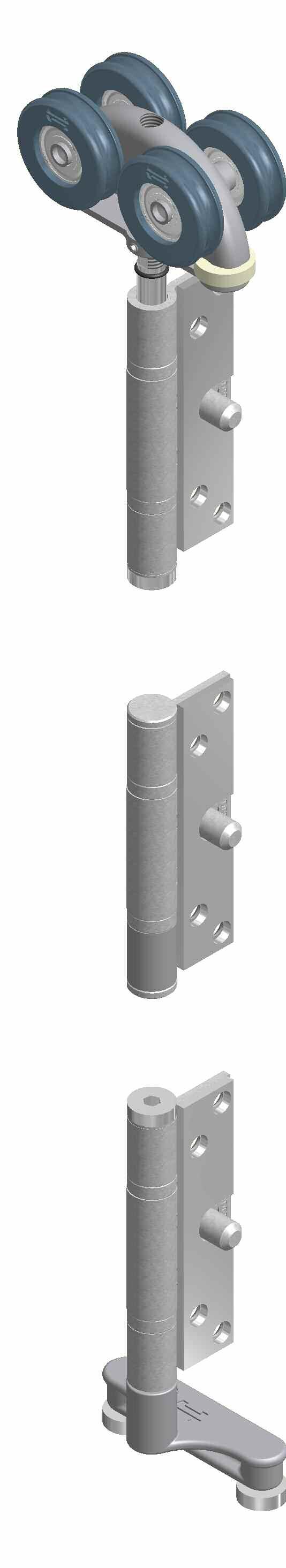 Securefold Ultra system Security screw Hinge bolt reinforcing plate Integrated bridge plate with security screw to prevent removal of the strapbolt