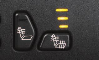 5 Heated Front Seats B This feature allows you to heat the front seatbacks and seat cushions simultaneously or just the seatbacks.