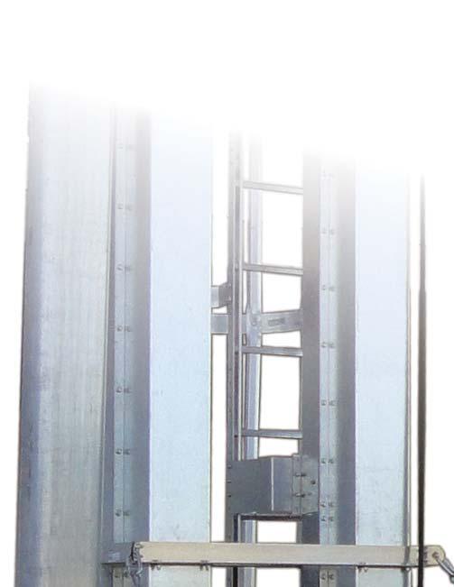 The trunking on SCAFCO Bucket Elevators have been engineered by using a unique bolt-together splice flange design.