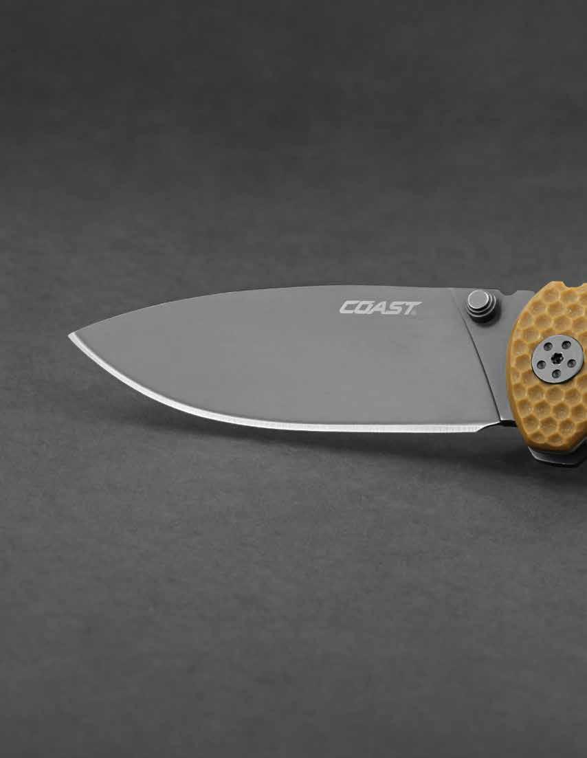 100 FASTER, SMOOTHER, SAFER KNIVES & SHARPENERS COAST CUTLERY COAST began as a cutlery company and that tradition continues with our collection of thoroughly modern knives for