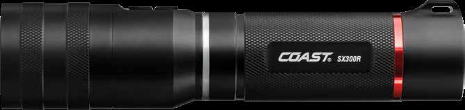 22 NOT JUST BRIGHTER BETTER SX300R 850 Lumens 754 ft Beam C.O.B. Area Light IPX4 Lithium Polymer or 4 AAA Slides open for C.O.B. area light.