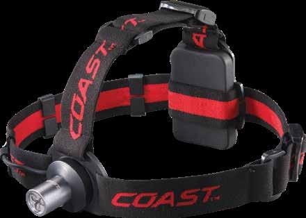 92 NOT JUST BRIGHTER BETTER HL4 145 Lumens 164 ft Beam IPX4 3 AAA UTILITY BEAM + RED 6 LEDs (5 white + 1 red) 4.4 oz.