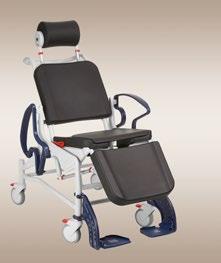 offer a safe experience for the patient thanks to stability, easy access during transfer and showering, and smooth height and tilt adjustments.