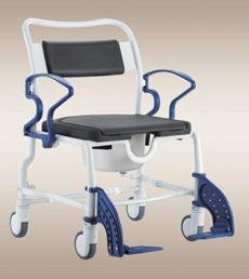 adjustable, swinging, detachable foot support 5" swivelling castors, in the rear with parking /direction brake Ready to clean in just 20 seconds 290 lb. weight capacity 290 lb.