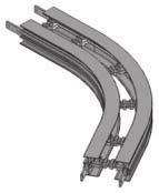 Plain Bend 90 Chain required 2-way (500, 700, 1000) : 2.4, 3.0, 4.0 meter Slide rail required 2-way (500, 700, 1000): 4.8, 6.0, 8.