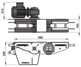55R1 CDI-DD-0R1 Max Traction Force : 1250N The Combine Direct End Drive Unit is without torque 