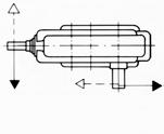 to m6 Shaft ends with feather keys to DIN-6885 sheet 1 form A Dimensions subject to modification Series Housing Shafts Screws NHK III i < 50:1 i = 50:1-112:1 Size A B G H h K M c D 2 I 2 D 3 E V F N