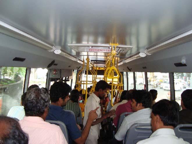 Upgraded fleet of 100 Air Conditioned buses carry
