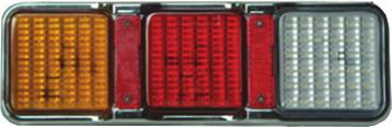 LED Lights 10-30 Volts VX615 Series (IP67) LED 'Number Plate' Light 123.90 x 51.9mm 12 LEDs P/N: VX615W Chrome 53mm 124mm 52mm VX703 (IP67) LED 'Number Plate' Light 119.