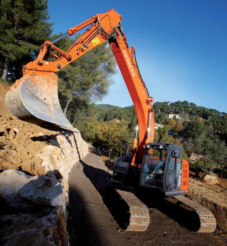 ZAXIS 225US ZAXIS 225USLC DURABILITY Hitachi is renowned for manufacturing high-quality construction machinery that operates in the most challenging environments and the toughest working conditions.
