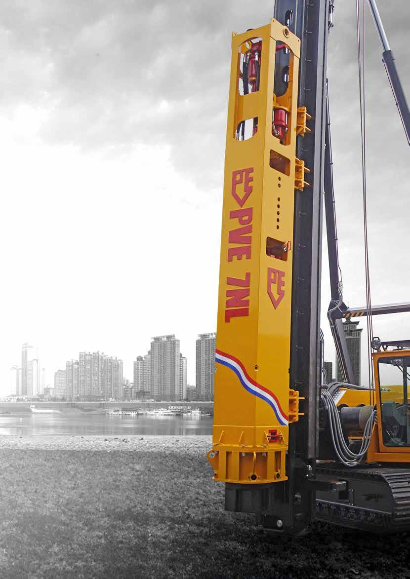 YOUR BENEFITS High reliability and long life duration Cost efficient by fast and easy assembly on piling rig Fast and easy exchangeable drive caps and sleeves High efficiency by accelerated hammers