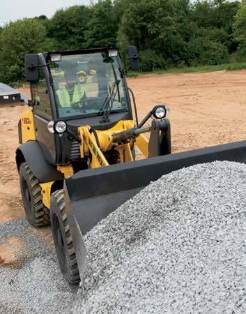 54 Compact Wheel Loaders Compact Wheel Loaders Adapter Plates, Augers, Bale Handlers,. Bale Spears, Truss Booms, Brooms, Buckets, Concrete Claws, Grapples, Lift Booms,.