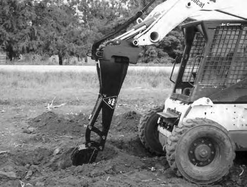 14. Digging Action: a. Digging With Boom: i. Use the loader face plate and bucket cylinder to set the bucket at the appropriate angle.