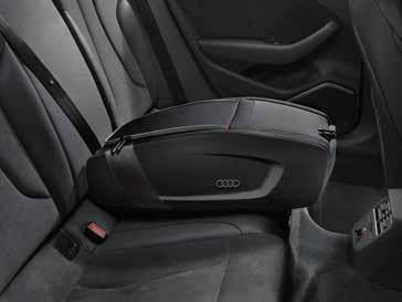 It can be secured to the rear seat bench in just a few steps using the standard three-point seat belt.