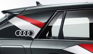 Available as a retrofit from your Audi Centre in Misano red/daytona grey, matt.