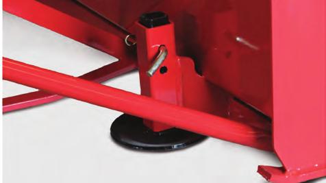 Manual Deflector All Bush Hog snow blowers come with a manual pin-style deflector allowing a