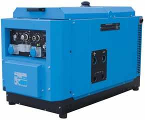 MPM 5/225 SS-DR/EL + DIESEL ENGINE DRIVEN WELDER/GENERATOR / DELIVERS 225 A OF DC WELD OUTPUT / THREE-PHASE AND SINGLE-PHASE AUXILIARY POWER AVAILABLE / SUPER SILENCED MODEL Processes: STICK / TIG +