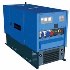 MPM 16/400 S-P + DIESEL ENGINE DRIVEN WELDER/GENERATOR / DELIVERS 400 A OF DC WELD OUTPUT / THREE-PHASE AND SINGLE-PHASE AUXILIARY POWER AVAILABLE / SOUNDPROOF MODEL Processes: STICK / TIG / CAG +
