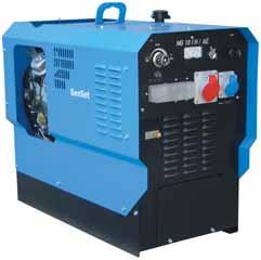 MG 10 I-H/AE + PETROL ENGINE DRIVEN THREE-PHASE GENERATOR / OUTPUT POWER 10 KVA THREE-PHASE AND 4 KVA SINGLE-PHASE + Low oil level cut out device + 12V built-in battery with electric start + 1 x 400