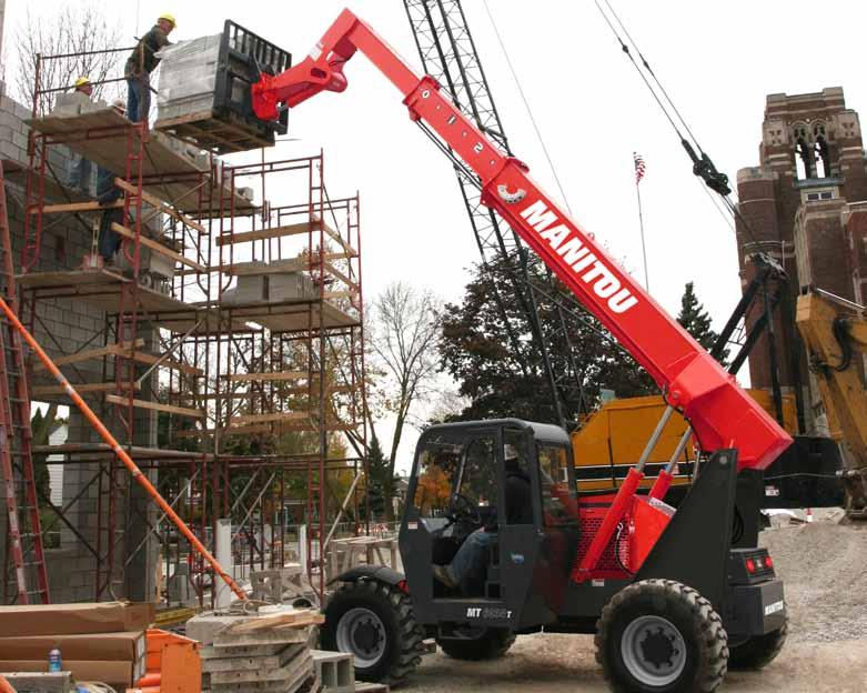 They re reliable and versatile With the variety of attachments available for the MT Series construction telescopic handlers, your operation can do anything from material handling to lifting workers.