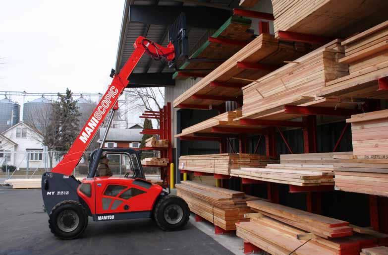 Don t let its modesty fool you Although its modest in size, the all-new, MT 9 telescopic handler is the right machine when there s demanding work to be done in small spaces. With a lift height of 9 (.