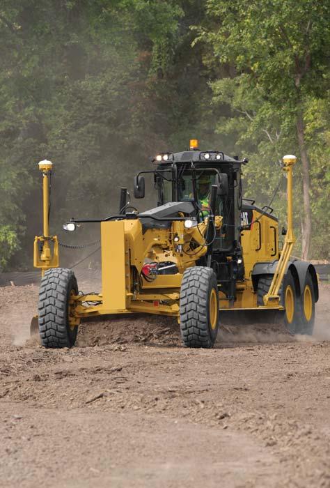 Standard optimized variable horse power (VHP) is designed to provide the ideal amount of power in all gears to efficiently perform diverse motor grader applications while protecting structure and