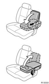 When returning the seatback to the upright position, observe the following precautions in order to prevent personal injury in a collision or sudden stop: Make sure