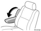 Type B To use the armrest, do this. Type A To lower: Pull the lock release strap and down the armrest.