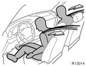 Front seat belt pretensioners The driver and front passenger s seat belt pretensioners are designed to be activated in response to a severe frontal impact.