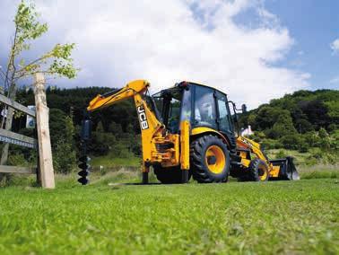 Earth Drill (Requires compatible hydraulic service) For accurate drilling to a variety of diameters and depths the JCB earth drill range is effective in erection of fencing, poles, anchors, road