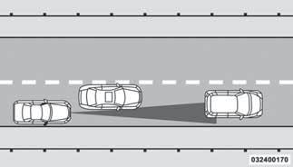 Offset Driving Condition Example Turn Or Bend Example ACC Hill Example Turns And Bends When driving on a curve with ACC engaged, the system may decrease the vehicle speed and