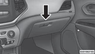 There is also an additional storage bin located above the instrument panel in the center
