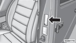 Example Tire Placard Location (Door) Example Tire Placard Location (B-Pillar) Tire And Loading Information Placard This placard tells you important information about