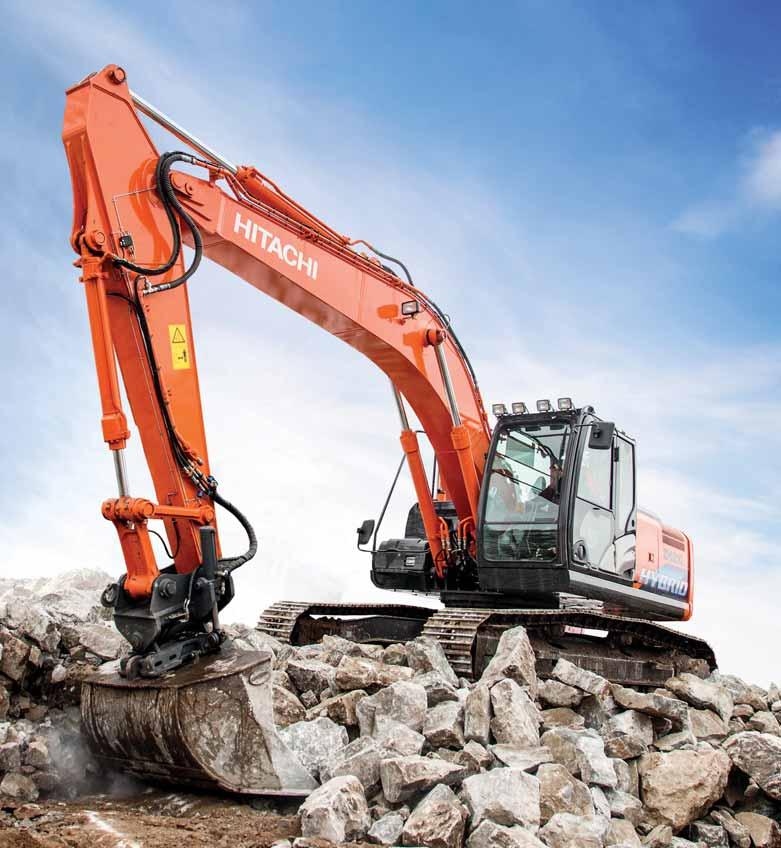 ZH210LC-5 DURABILITY For more than 40 years, Hitachi has taken great pride in manufacturing high-quality construction machinery that is capable of working on demanding job sites and coping with