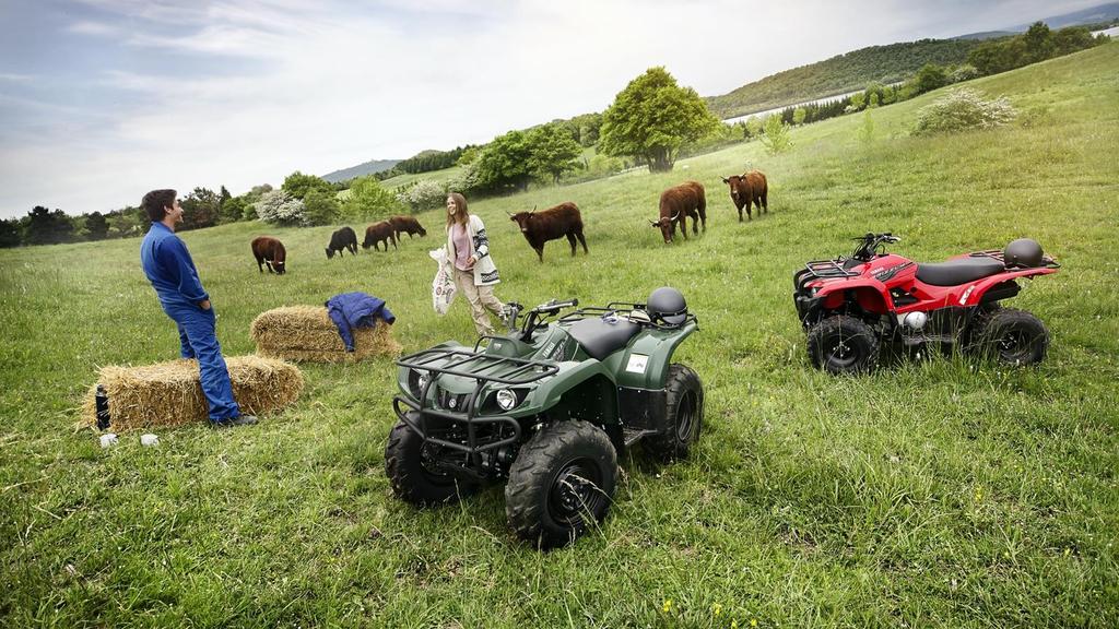 Yamaha Utility ATVs Yamaha Utility ATVs are built with one goal in mind: easing the workloads of those in tough outdoor environments. This philosophy is engineered in every detail.