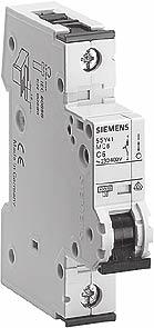 General Data 5SY and 5SP supplementary protection Application Design Features Siemens' UL 1077 Supplementary Protectors are designed to provide additional protection along with a branch circuit