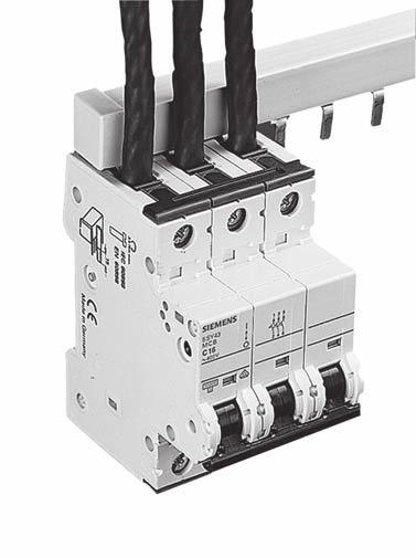 5SY4 Supplementary Protection Overview Features of 5SY supplementary protectors Easier, faster, enlarged wiring space Identical top and bottom terminals