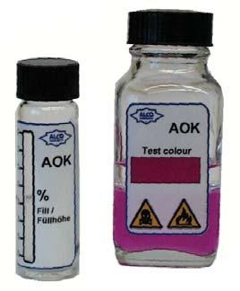 Kid Series AOK Features Quick & easy test kit Universal acid test kit for use with all oils: Mineral, POE etc By changing the percentage of oil sample taken, the acid number of the oil can be