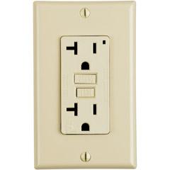 GFCI means Ground Fault Circuit Interrupter If you touch just one side of the outlet, it detects an imbalance and immediately turns off power