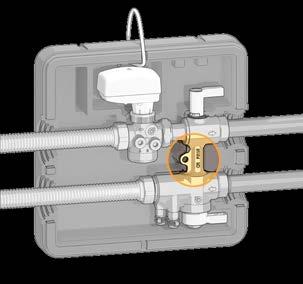 Shutoff valve with integrated strainer The group allows to: adjust and maintain the flow rate of the terminal unit constant as the differential pressure conditions of the main circuit changes due to