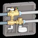 The metering device contains a diaphragm that, by restricting the crosssection of the
