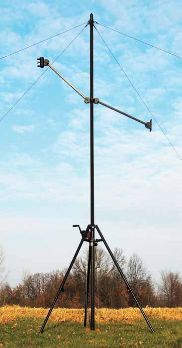 PORTABLE MASTS The AntennaMast model AM2 is a rugged, lightweight, man-portable, aluminum tripod mast designed for rapid payload deployment.