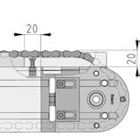 Chain Transfer For transporting workpiece carriers directly on the Chain Chain runs through a slide strip above the groove For parallel